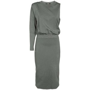 Karl Lagerfeld, Dames, Jurken, Groen, Maat: S Viscose,