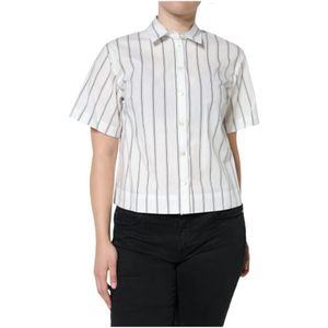 Dolce & Gabbana, Dames, Blouses & Shirts, Wit, Maat: XS Katoen,