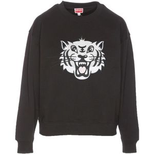 Kenzo - Vesten - Zwart - Wol - Trui met Ronde Hals