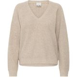 Ichi - Ihdasila Ls 2 - Gebreide Trui - Havermout Melange - Dames