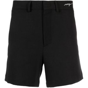 Msgm, Heren, Korte broeken, Zwart, Maat: S Katoen,