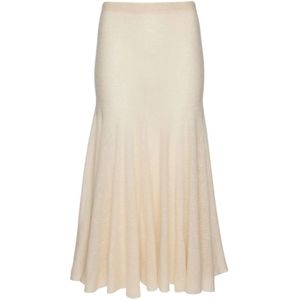 Magda Butrym, Dames, Rokken, Beige, Maat: XS Poliester,