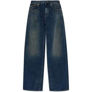 Balenciaga, Dames, Jeans, Blauw, Maat: W26 Denim,