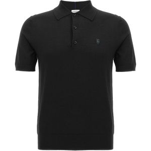 Burberry, Heren, Tops, Zwart, Maat: L Wol,