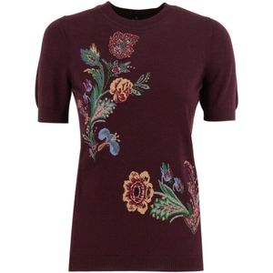 Etro, Dames, Truien, Bruin, Maat: XS Wol,