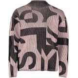 Betty Barclay - Jacquard Gebreide Trui - Roze - Relaxte Pasvorm