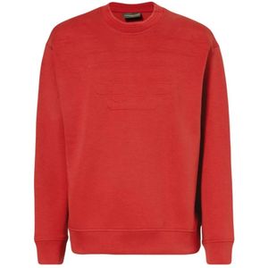 Emporio Armani, Heren, Sweatshirts & Hoodies, Rood, Maat: L