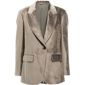 Brunello Cucinelli, Dames, Jassen, Geel, Maat: S Katoen,