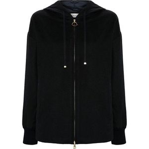 Moncler, Dames, Sweatshirts & Hoodies, Zwart, Maat: 2XL