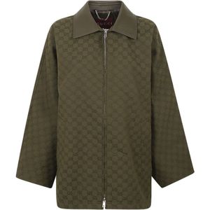 Gucci, Dames, Jassen, Groen, Maat: 2XL Katoen,