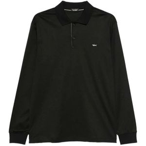 Paul & Shark, Heren, Tops, Zwart, Maat: L Katoen,