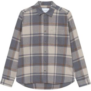 Les Deux, Heren, Overhemden, Grijs, Maat: S Katoen,