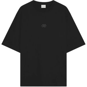 Filling Pieces, Heren, Tops, Zwart, Maat: XS Katoen,