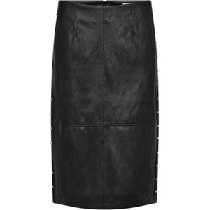 Co'Couture, Dames, Rokken, Zwart, Maat: S Leer,