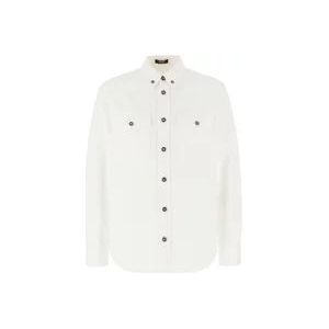 Versace Casual Hemden , White , Heren , Maat: M