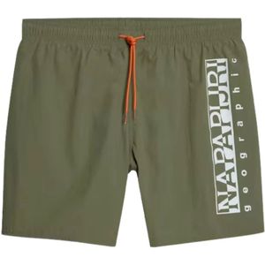 Napapijri, Heren, Badkleding, Groen, Maat: M Polyamide,