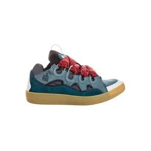 Lanvin Originele Curb Sneakers , Gray , Heren , Maat: 44 EU