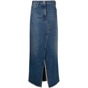 Darkpark, Dames, Rokken, Blauw, Maat: W26 Denim,