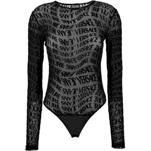 Versace, Dames, Tops, Zwart, Maat: 2XS