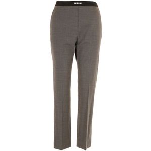 Msgm, Dames, Broeken, Grijs, Maat: XS