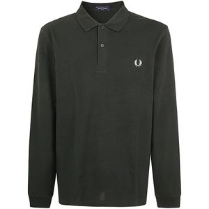 Fred Perry, Heren, Tops, Groen, Maat: XL Katoen,