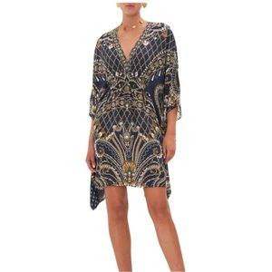 Camilla, Dames, Jurken, Veelkleurig, Maat: ONE Size Zijde,