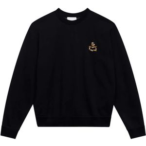Isabel Marant, Heren, Sweatshirts & Hoodies, Zwart, Maat: M Katoen,