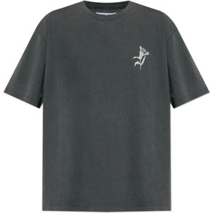 Samsøe Samsøe, Heren, Tops, Grijs, Maat: S Katoen,