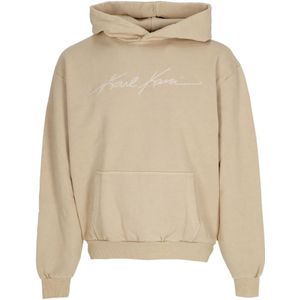 Karl Kani, Heren, Sweatshirts & Hoodies, Beige, Maat: L Katoen,