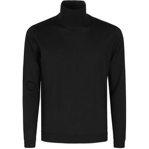 Roberto Collina, Heren, Truien, Zwart, Maat: 2XL Wol,