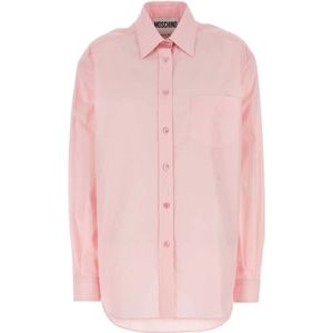 Moschino, Dames, Blouses & Shirts, Roze, Maat: 2XS