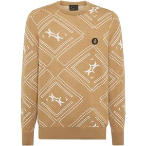 Billionaire, Heren, Truien, Beige, Maat: L Zijde,