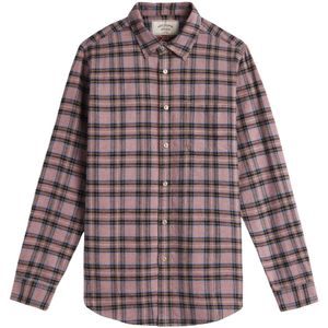 Portuguese Flannel, Heren, Overhemden, Roze, Maat: 2XL Katoen,