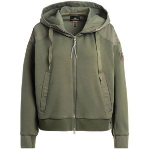 Parajumpers, Dames, Sweatshirts & Hoodies, Groen, Maat: 2XS Katoen,