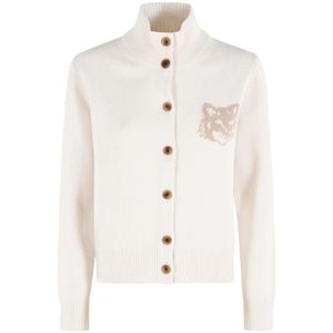 Maison Kitsuné, Dames, Truien, Wit, Maat: XS