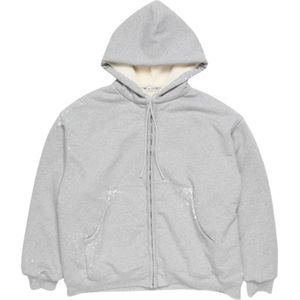 Acne Studios, Dames, Sweatshirts & Hoodies, Grijs, Maat: 2XS Katoen,