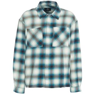 Represent, Heren, Overhemden, Blauw, Maat: L Flanel,