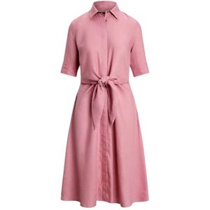 Ralph Lauren, Dames, Jurken, Roze, Maat: XS Linnen,