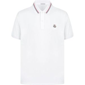 Moncler, Heren, Tops, Wit, Maat: 3XL Katoen,