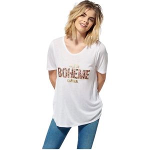 Kaporal, Dames, Tops, Wit, Maat: S Viscose,