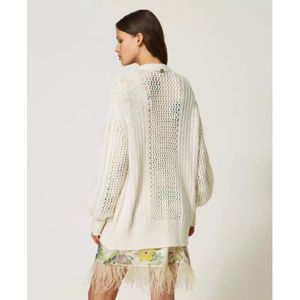 Twinset, Dames, Truien, Beige, Maat: S Wol,