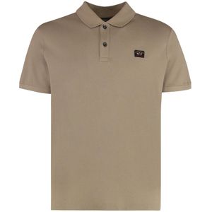 Paul & Shark, Heren, Tops, Beige, Maat: 5XL Katoen,