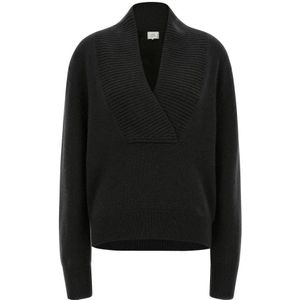 Loulou Studio, Dames, Truien, Zwart, Maat: L Kasjmier,