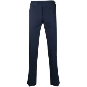 Canali, Heren, Broeken, Blauw, Maat: 4XL Katoen,