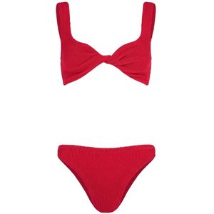 Hunza G, Dames, Badkleding, Rood, Maat: ONE Size Polyamide,