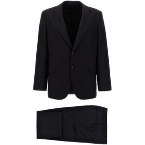 Brioni, Heren, Pakken, Blauw, Maat: L Katoen,