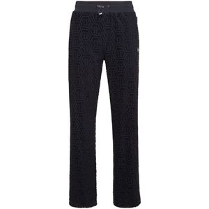 Philipp Plein, Heren, Broeken, Blauw, Maat: XL Katoen,