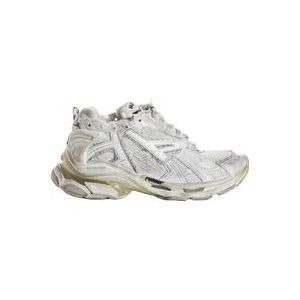 Balenciaga Streetwear Runner Sneakers , White , Heren , Maat: 44 EU