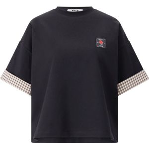 Msgm, Dames, Tops, Zwart, Maat: M