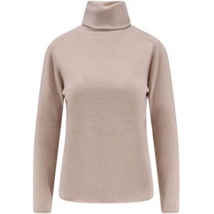 Alessandro Aste, Dames, Truien, Beige, Maat: L Kasjmier,